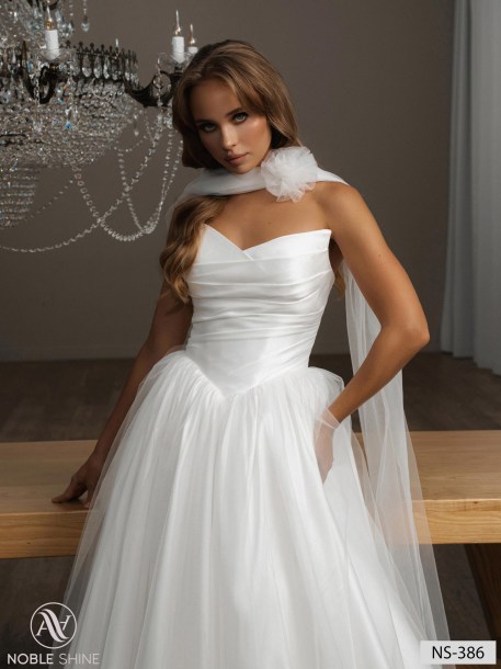 Wedding dress NS-386 from the Nova Fenix collection by Noble Shine