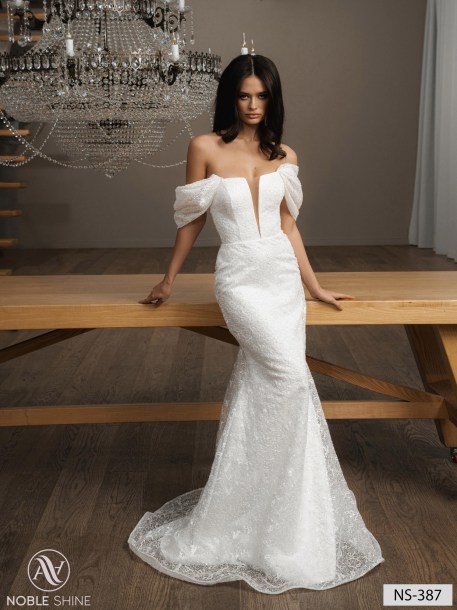 Wedding dress NS-387 from the Nova Fenix collection by Noble Shine
