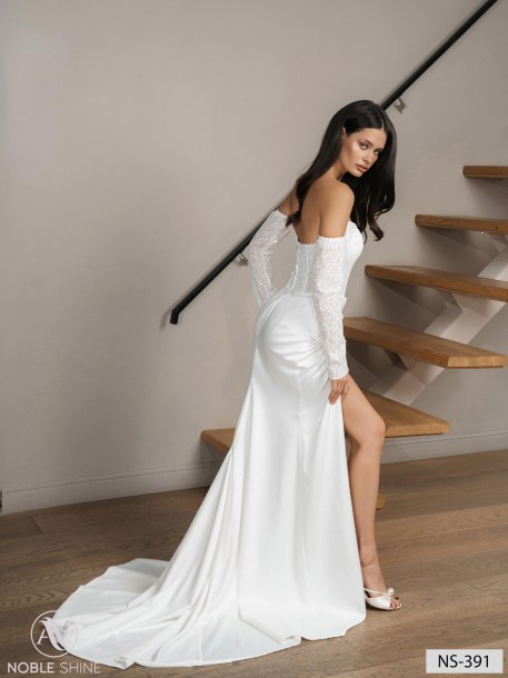 Wedding dress NS-391 from the Nova Fenix collection by Noble Shine