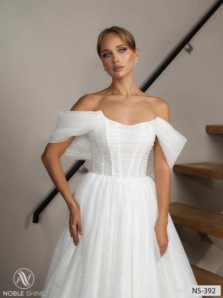 Wedding dress NS-392 from the Nova Fenix collection by Noble Shine