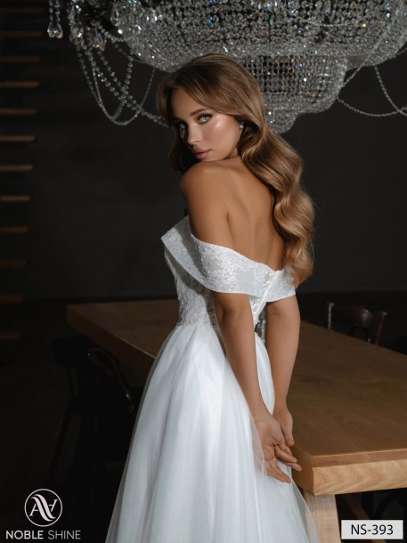 Wedding dress NS-393 from the Nova Fenix collection by Noble Shine