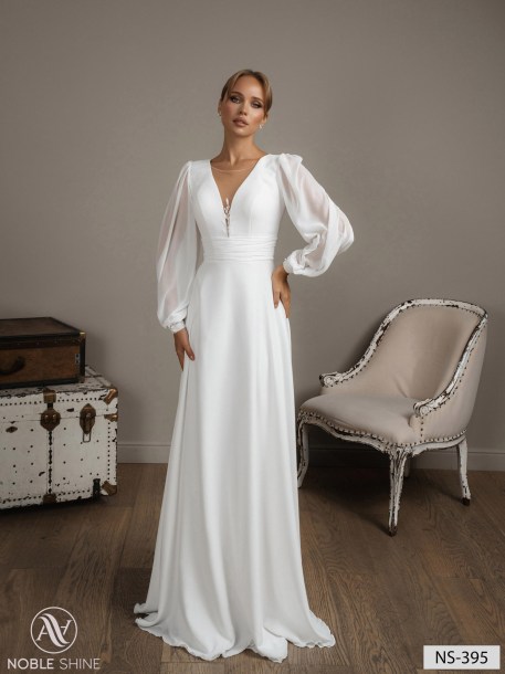 Wedding dress NS-395 from the Nova Fenix collection by Noble Shine