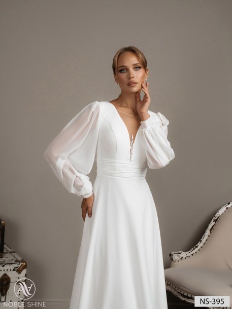 Wedding dress NS-395 from the Nova Fenix collection by Noble Shine