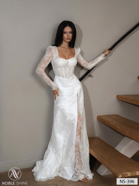 Wedding dress NS-396 from the Nova Fenix collection by Noble Shine