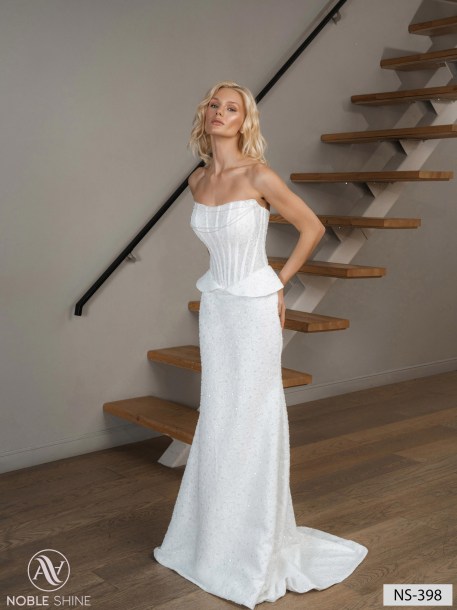 Wedding dress NS-398 from the Nova Fenix collection by Noble Shine